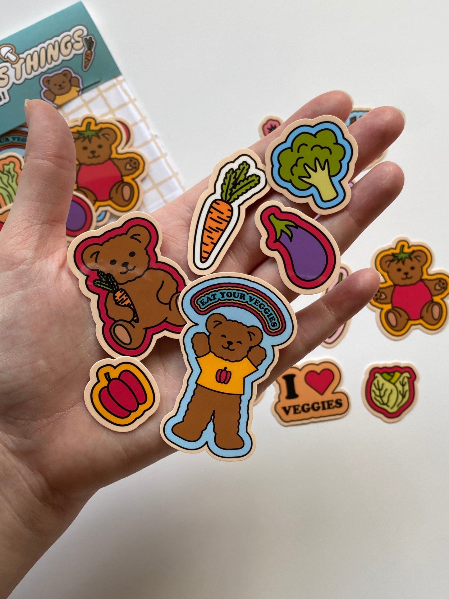 Teddy Tries Things: Vegetables Sticker Set