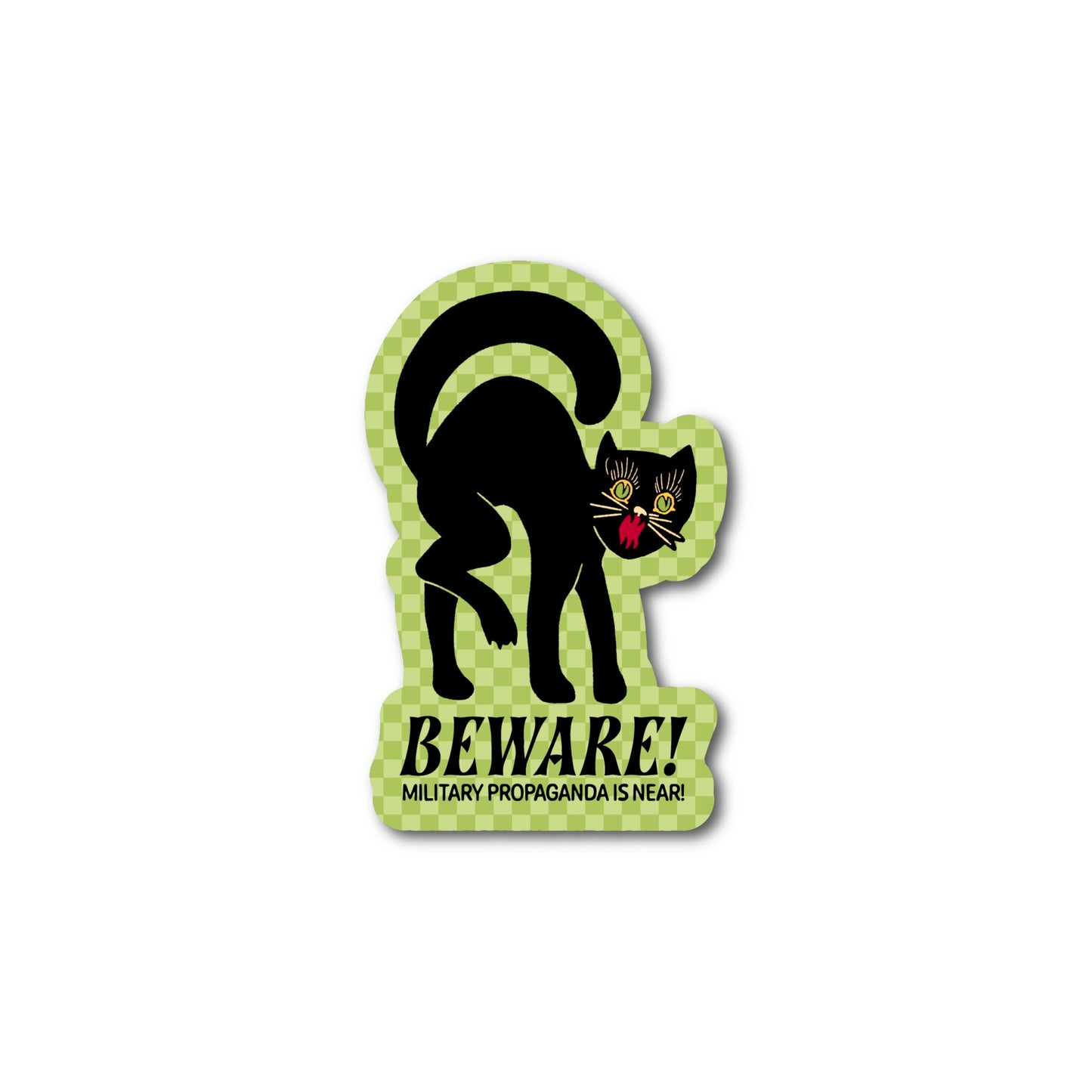 Beware Military Propaganda Is Near Sticker