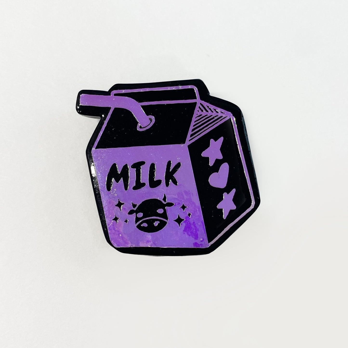 Milk Carton Iridescent Pin