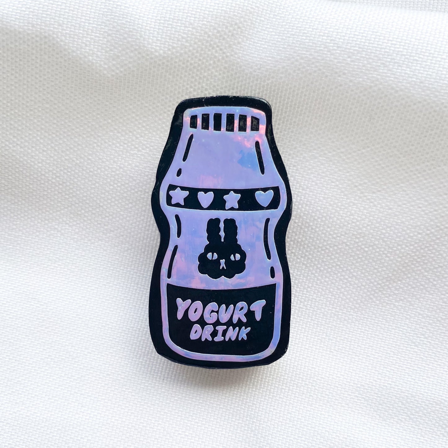 Yogurt Drink Iridescent Pin