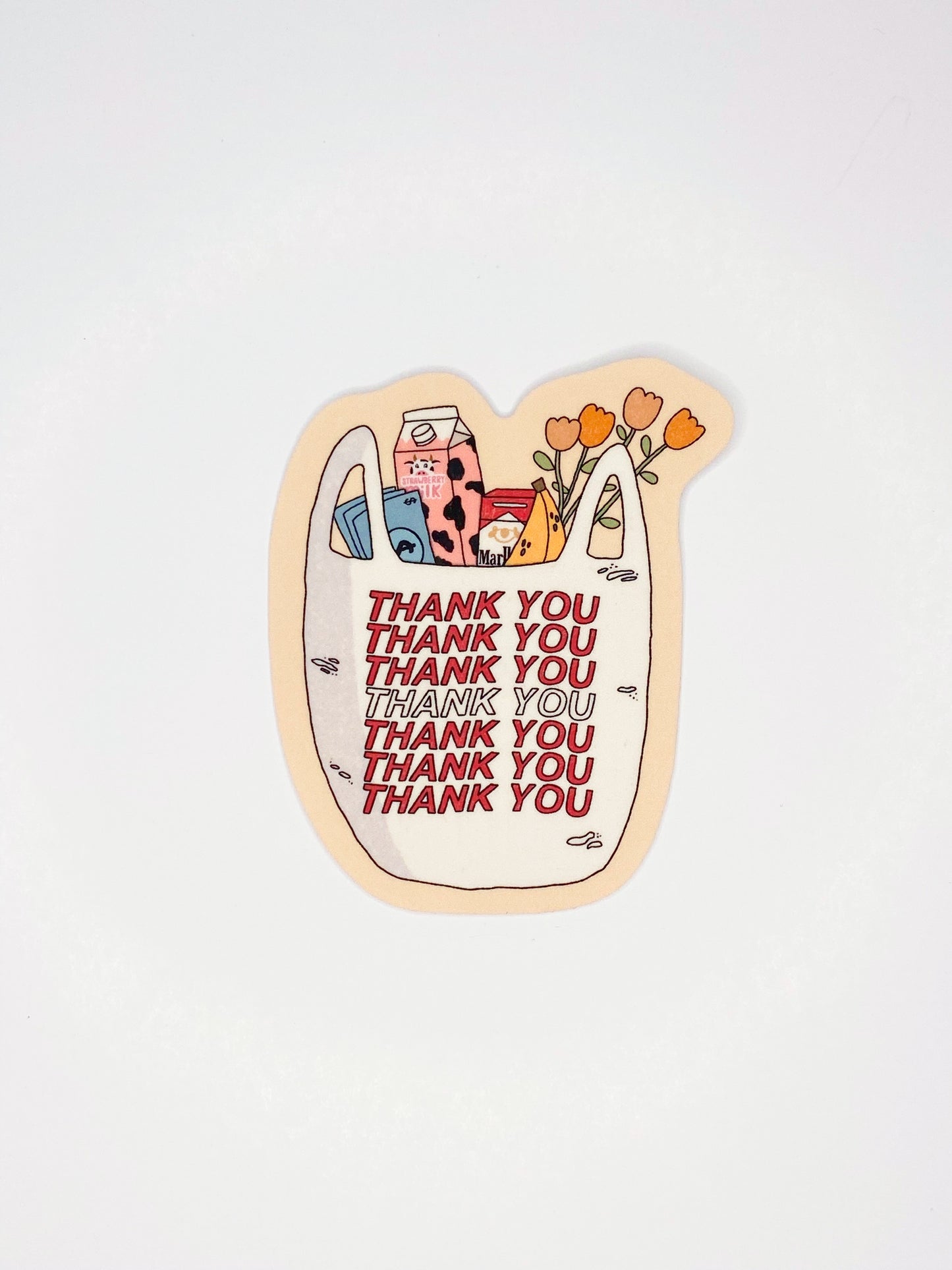 Thank you shopping bag Sticker