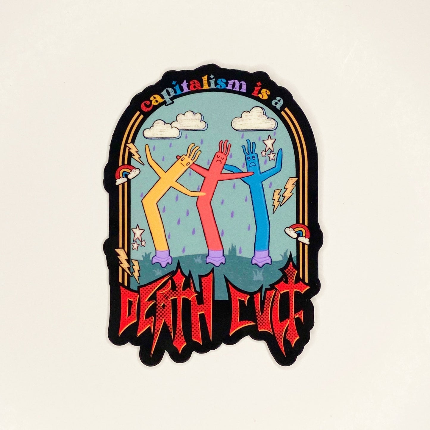 Capitalism is a death cult Sticker